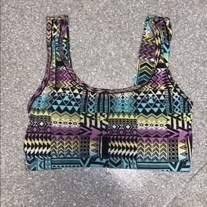 Tribal crop top